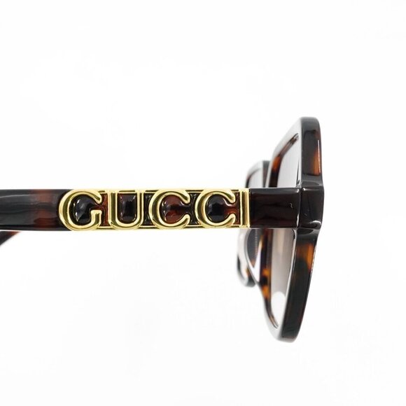 Gucci GG1189 Square Unisex Sunglasses Tortoise Brown OS - Picture 6 of 16